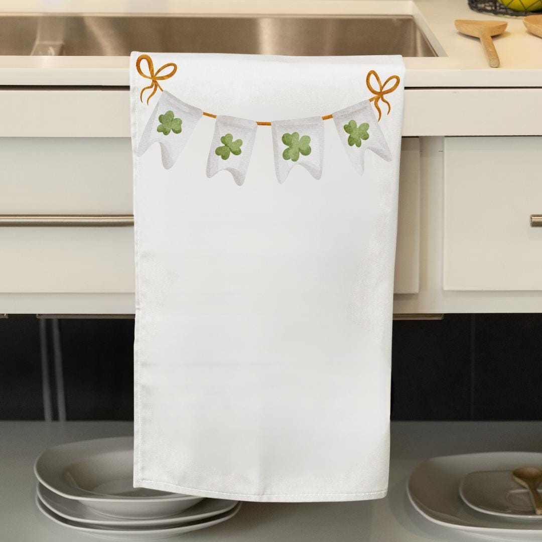St. Patrick’s Day Towel – Irish Saying Kitchen Towel – Funny Flour Sack Towel – Hostess Gift – Spring Tea Towel – Holiday Kitchen Decor