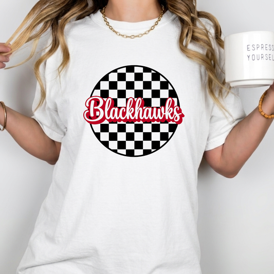 Sheridan Blackhawks Checkered Shirt