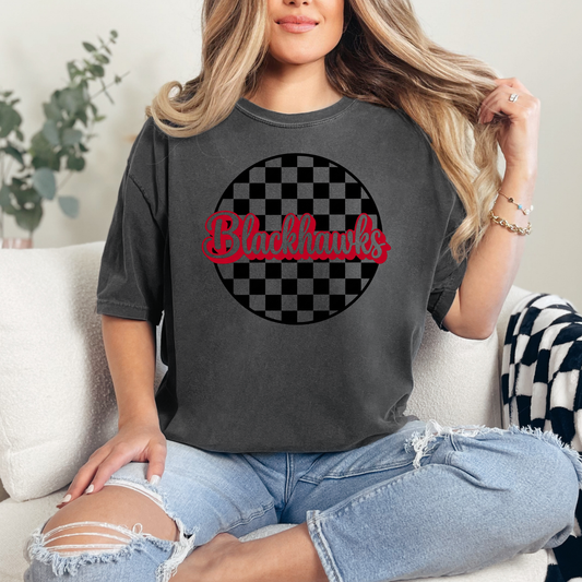 Sheridan Blackhawks Checkered Shirt
