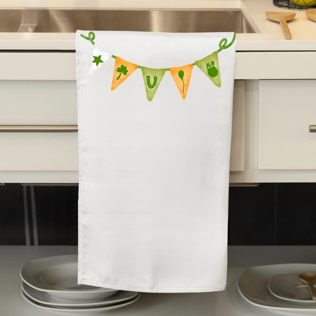 St. Patrick’s Day Towel – Irish Saying Kitchen Towel – Funny Flour Sack Towel – Hostess Gift – Spring Tea Towel – Holiday Kitchen Decor