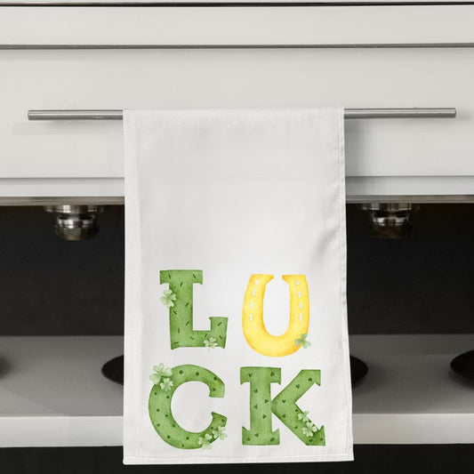 St. Patrick’s Day Towel – Irish Saying Kitchen Towel – Funny Flour Sack Towel – Hostess Gift – Spring Tea Towel – Holiday Kitchen Decor