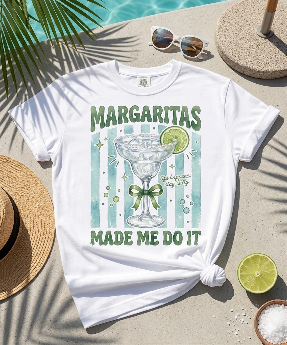 Margaritas Graphic Tee | Retro Summer Vacation Shirt