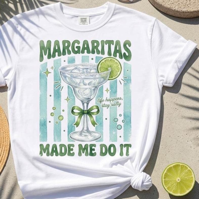 Margaritas Graphic Tee | Retro Summer Vacation Shirt