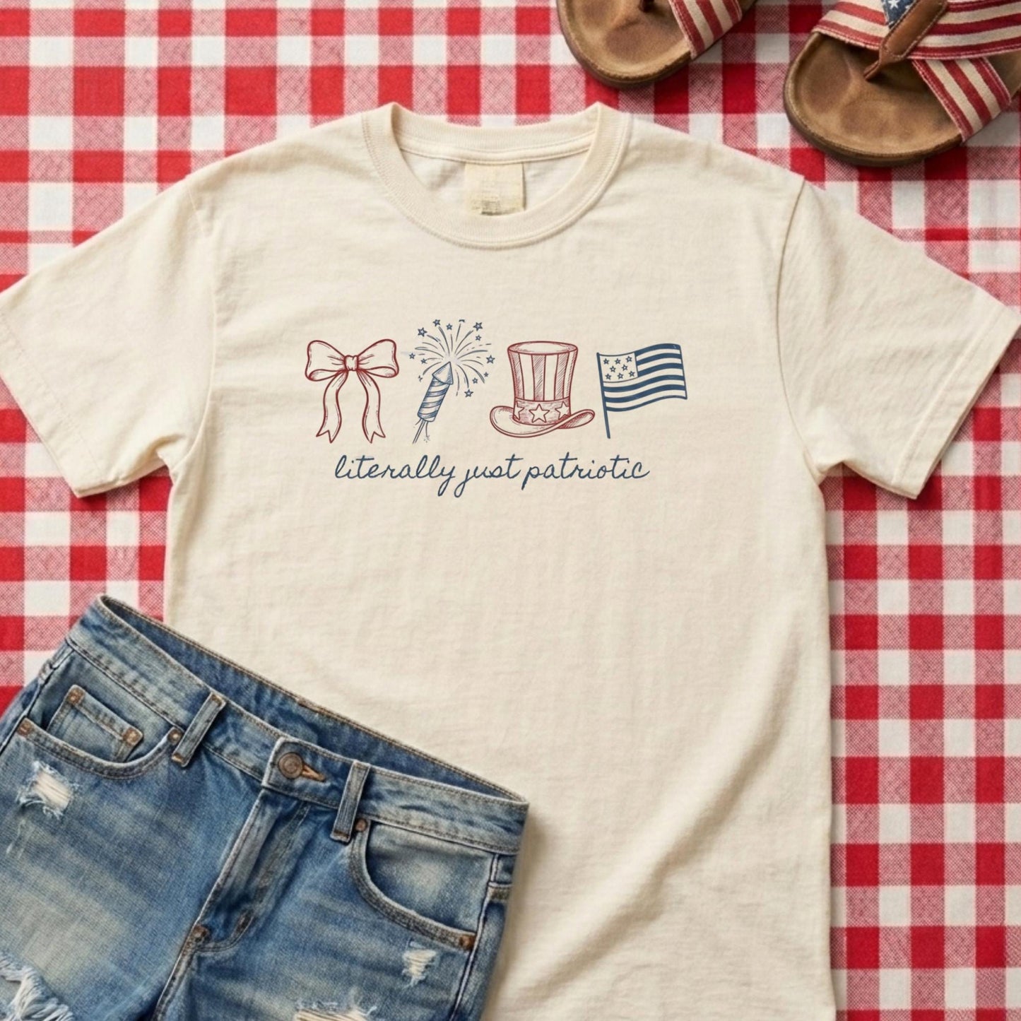 Minimalist Patriotic Shirt | Comfort Colors America Graphic Tee